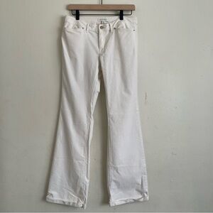 Banana Republic White Corduroy Bootcut Low-rise Y2K Retro Supersoft Pants Size 4
